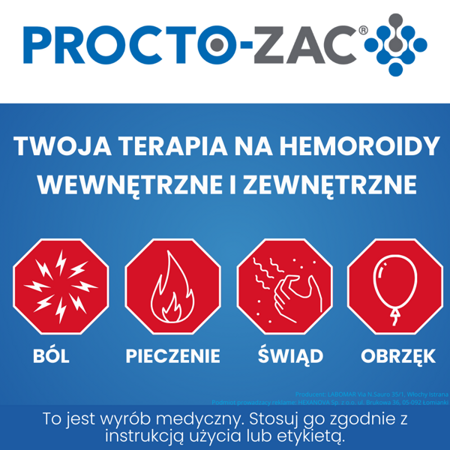 Procto-Zac Relief 10 czopków doodbytniczych