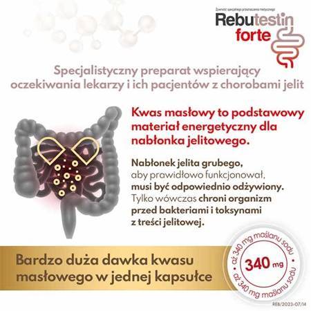 Rebutestin forte, 340 mg maślanu sodu, 60 kapsułek