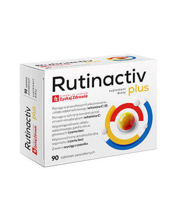 Rutinactiv Plus, Zyskaj Zdrowie - tabletki powlekane, 90 sztuk