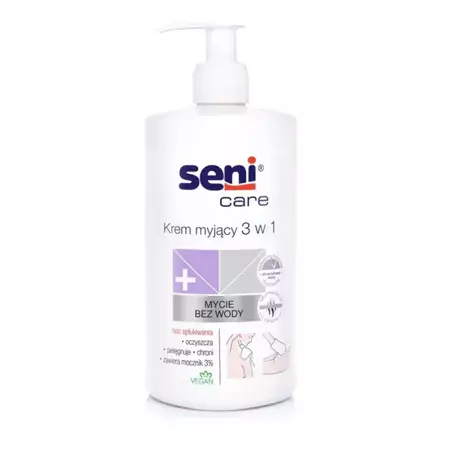 SENI CARE Krem myjący 3 w 1 mocznik 3%, 1l