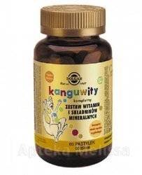 SOLGAR Kanguvity smak jagodowy, 120 tabletek do ssania