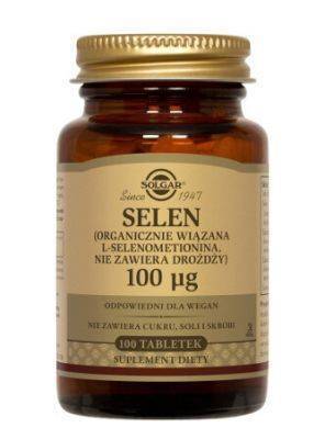 SOLGAR Selen  0,1 mg, 100 tabletek