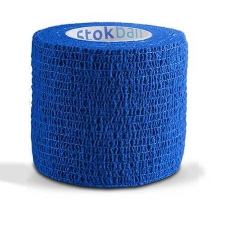 STOKBAN Samoprzylepny bandaż elastyczny niebieski, 2,5cm