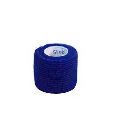 STOKBAN Samoprzylepny bandaż elastyczny niebieski, 7,5cm