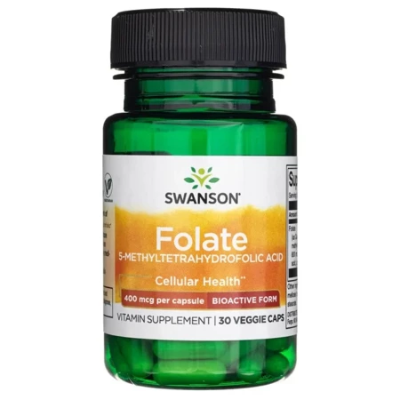 SWANSON Folate 400 mg, 30 kapsułek