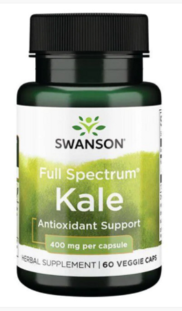 SWANSON Full Spectrum Kale JARMUŻ, 60 kapsułek