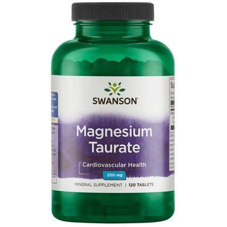 SWANSON Taurynian magnezu, 120 tabletek