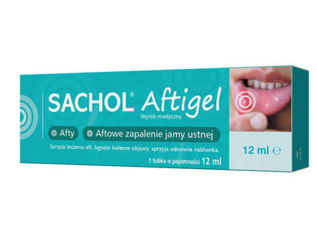 Sachol Aftigel, żel stomatologiczny na afty, 12 ml