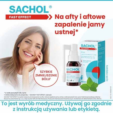 Sachol Fast Effect Aerozol, 20ml