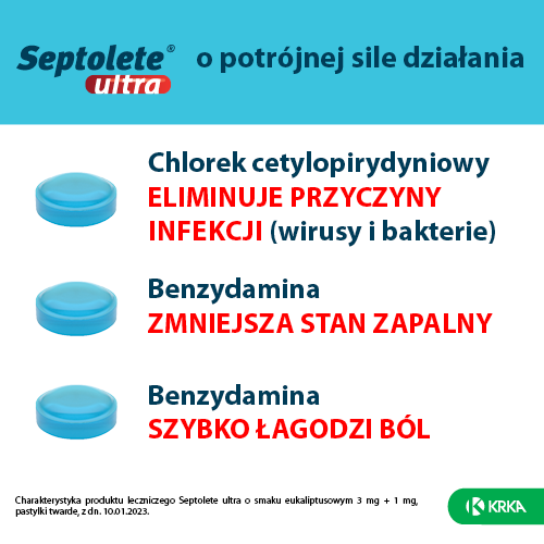 Septolete ultra pastyl.twarde 3mg+1mg 16pa