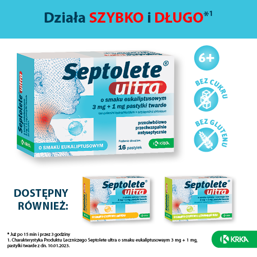 Septolete ultra pastyl.twarde 3mg+1mg 16pa