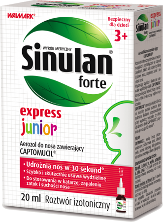 Sinulan Express Forte Junior aerozol do nosa 20ml 