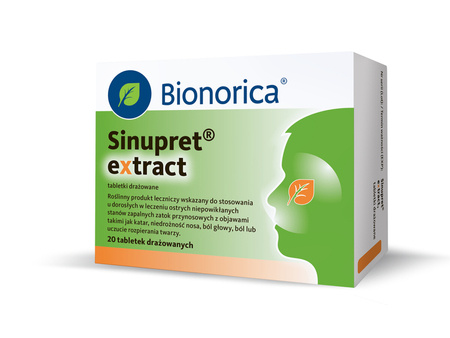 Sinupret extract 160 mg, 20 drażetek