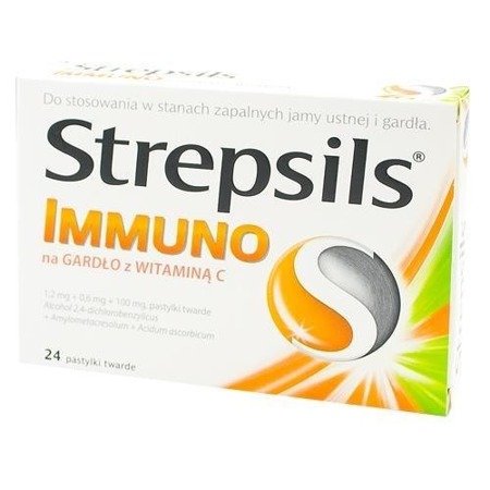 Strepsils Immuno 24tabl. z Witaminą C