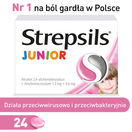 Strepsils Junior x 24 pastylki