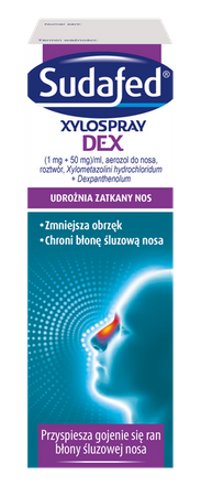 Sudafed Xylospray DEX aerozol 1mg+50mg/ml 10ml