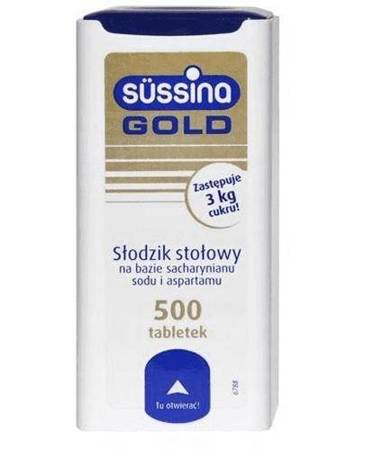 Sussina Gold słodzik z dozownikiem, 500+150 tabletek