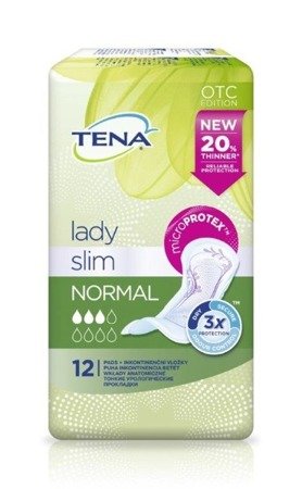 TENA Lady Slim Normal, specjalistyczne podpaski, 12 sztuk