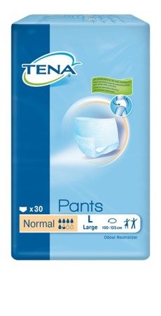 TENA Pants Normal L (100-135 cm), majtki chłonne, 30 sztuk
