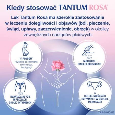 Tantum Rosa roztwór do pochwowy 1mg/ml 5butelek a140ml