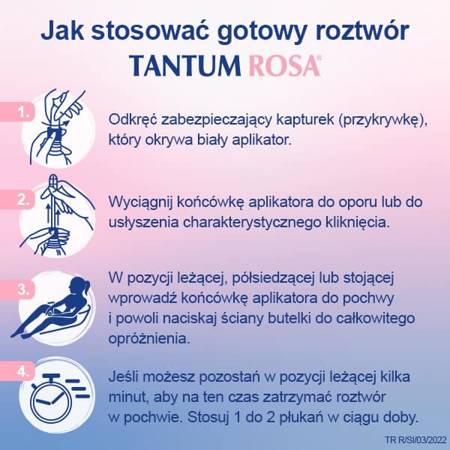 Tantum Rosa roztwór do pochwowy 1mg/ml 5butelek a140ml