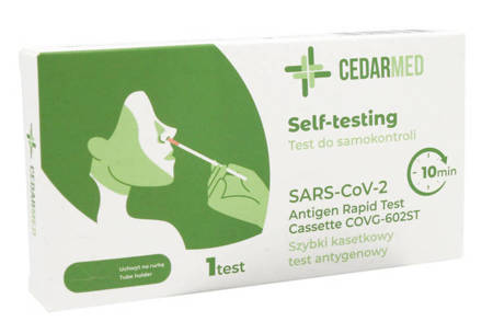 Test antygenowy SARS-CoV-2 Rapid cedarmed 1 sztuka 