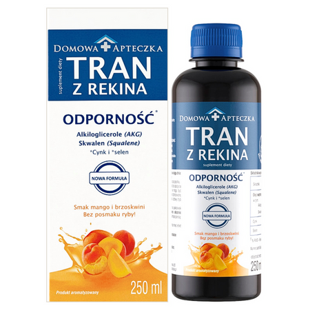 Tran z Rekina mango i brzoskwinia nowa formuła 250ml