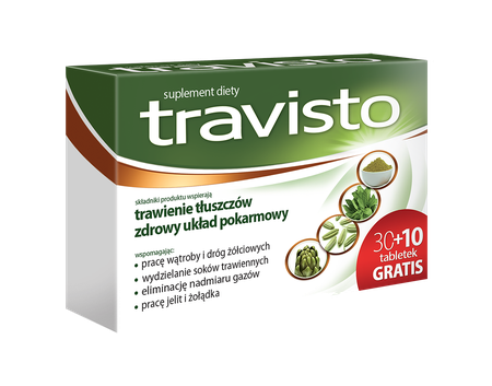 Travisto tabletki 40 tabl. (30+10 gratis)