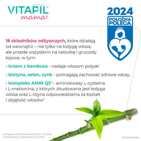 VITAPIL® mama – przy wypadaniu włosów po ciąży i podczas karmienia piersią, 60 kapsułek 