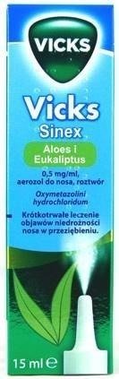Vicks Sinex Aloes i Eukaliptus aerozol 15ml