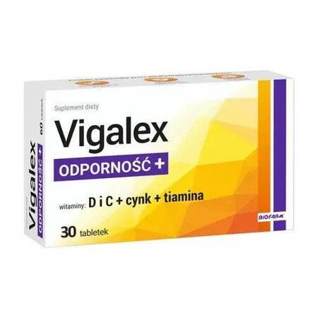 Vigalex Odporność+, 30 tabletek