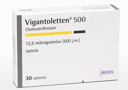 Vigantoletten 500 tabletki, 30 sztuk
