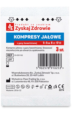 ZZ Kompresy jałowe 17N 8W 5x5cm 3szt.