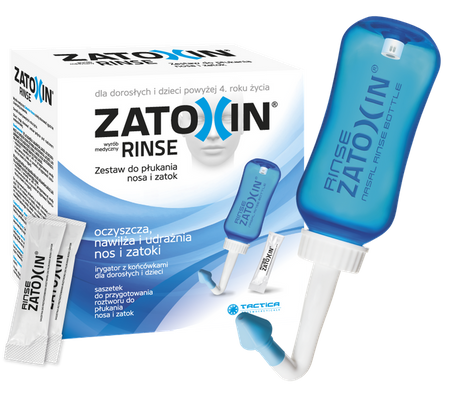 Zatoxin Rinse zestaw 12 saszetek + irygator