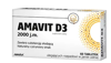 Amavit D3 2000 j.m. tabletki ulegające rozpadowi w jamie ustnej, 60 tabletek