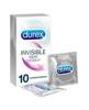 Durex Invisible dodatkowo nawilżane prezerwatywy 10 sztuk